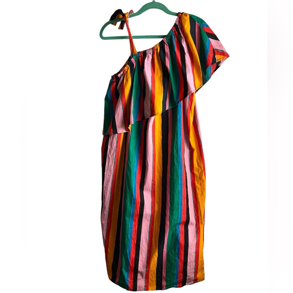 Who What Wear Striped Midi Dress